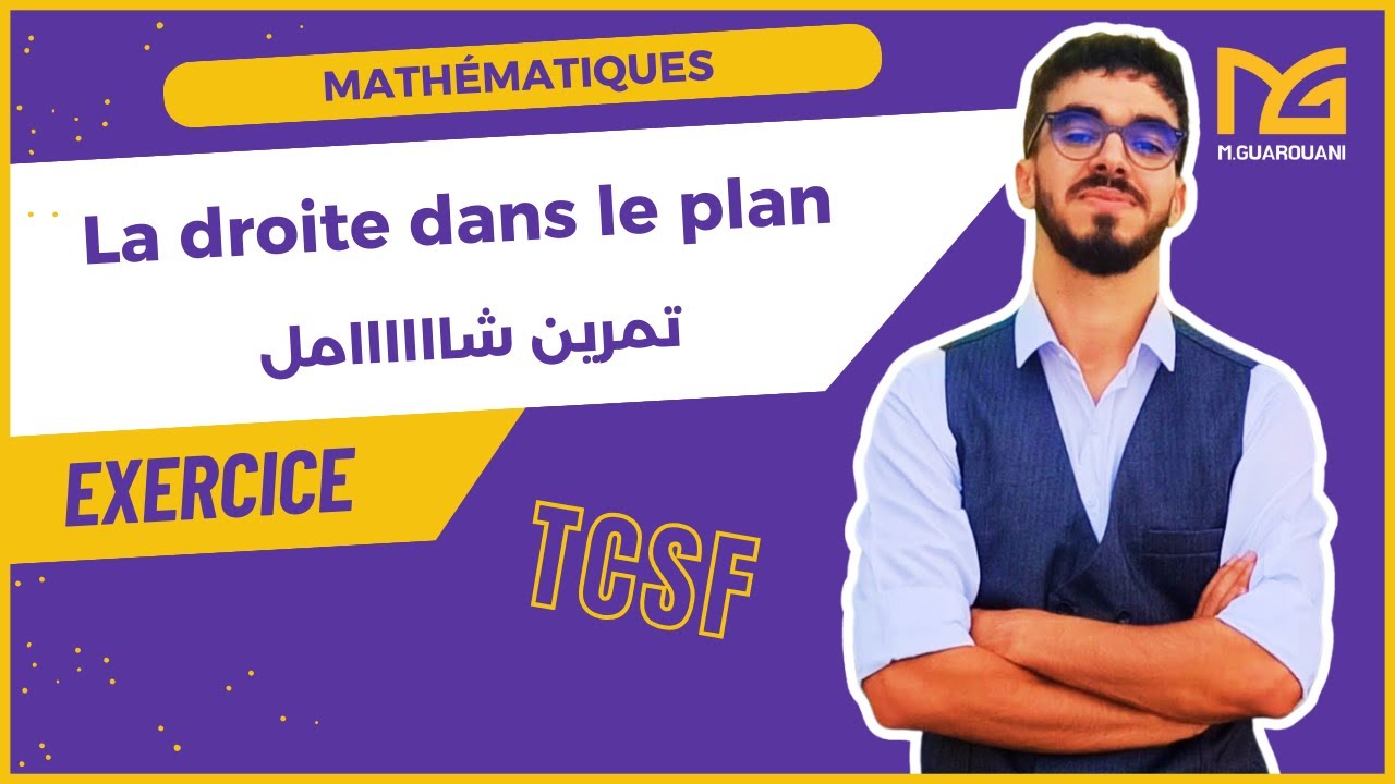 droite dans le plan : Exercices