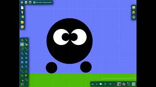 How to create Colourblocks black in algadoo