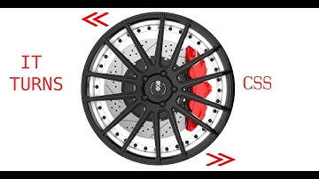 Wheel rotation using HTML & CSS