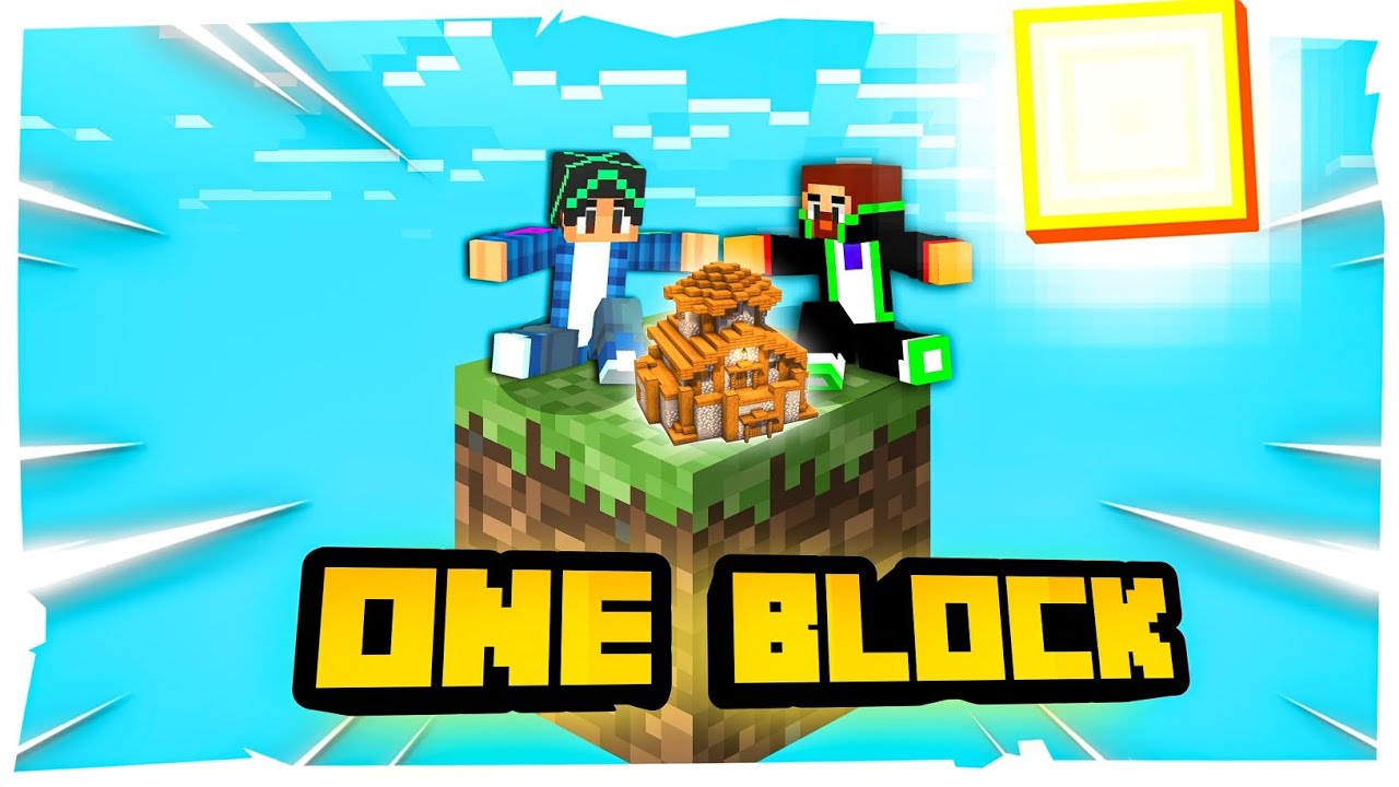 Minecraft One Block Challenge with a Friend-Can We Survive!