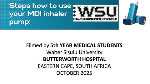 Asthma Patient Demonstration :MDI Inhaler technique (English)