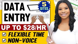 Data Entry Jobs From Home: Up to $28/hr | No Experience Required | Typing & Non-Voice