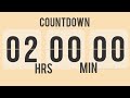 2 Hour Countdown Timer ⌛ With Simple Beeps 🔔