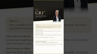 GRI — Graduate, REALTOR Institute | Audrey Smith, REALTOR
