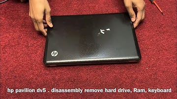 hp pavilion dv5 . disassembly remove/replace hard drive, Ram, keyboard