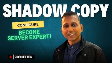 How to Using Shadow Copies in Windows Server