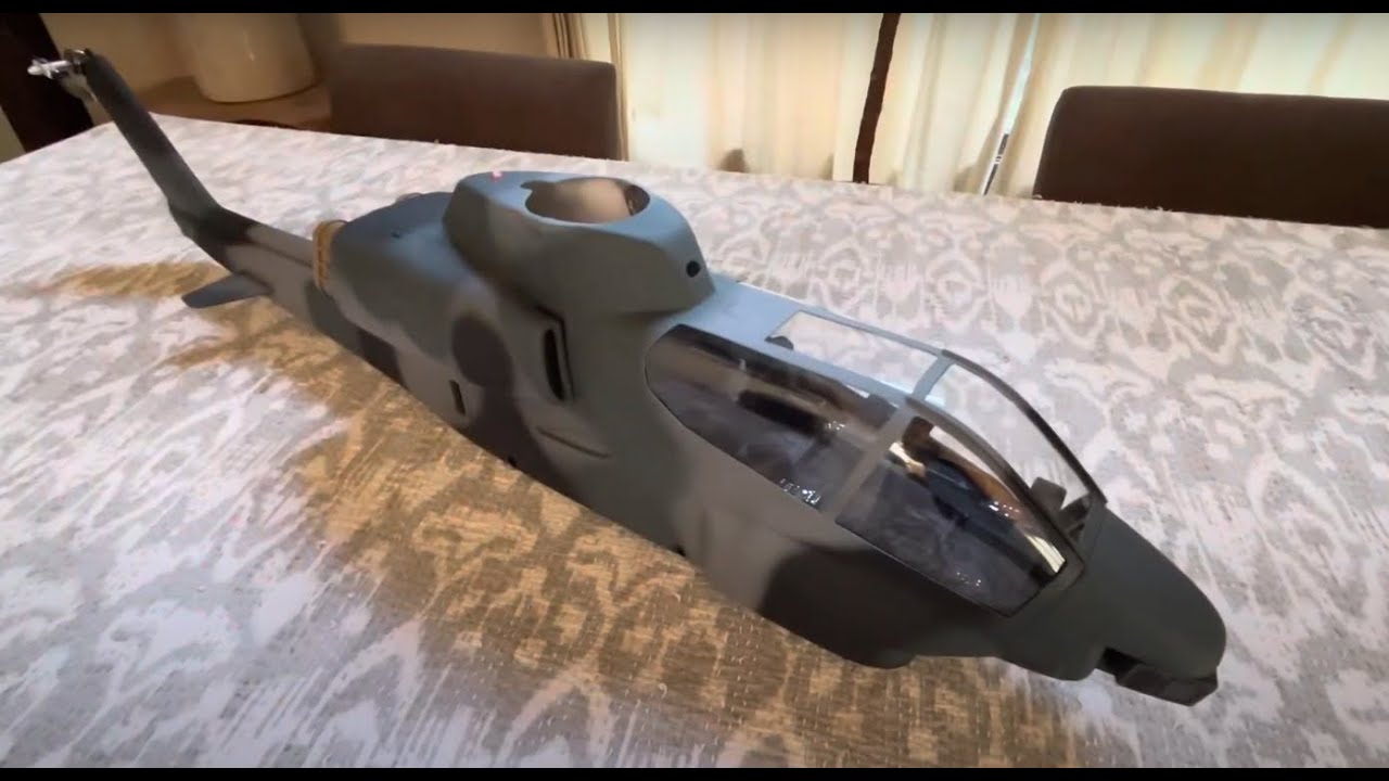 Unboxing of FL500 V2 FLISHRC Roban AH-1 Cobra 500 Size Scale Helicopter GPS w/ L7 Flight Controller