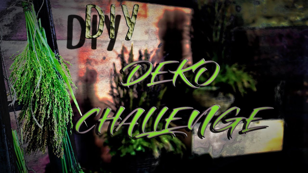 DIY Deko | The CHALLENGE ⚔ |  Herbstliches Gesteck - NATUR PUR
