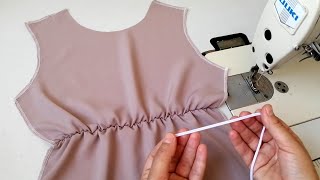 تقنيات الخياطة للمبتدئين | طريقة تركيب الاستيك في دورة الحزام | Sewing Techniques For Beginners