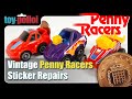 Vintage penny racers sticker restoration  toy polloi