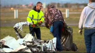 Skydivers describe escape from US plane crash