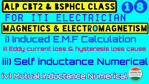 alp CBT2 & bsphcl Class part-18 | magnetism & electromagnetism Numerical qus. for iti electrician