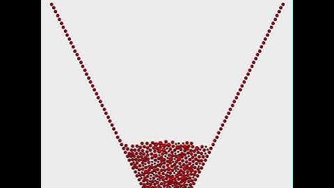 Granular flow simulation using DEM