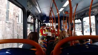 Bus entertainment in Exeter
