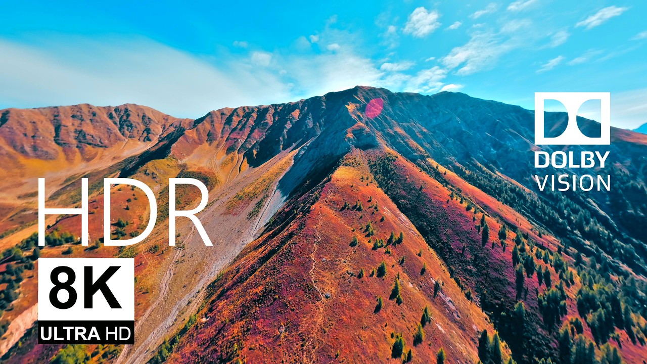 Cinematic FPV drone long range flight in swiss 8K HDR Dolby Vision