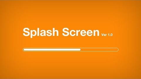 Java Splash Screen Using Swing And Progress Bar and Thread Example