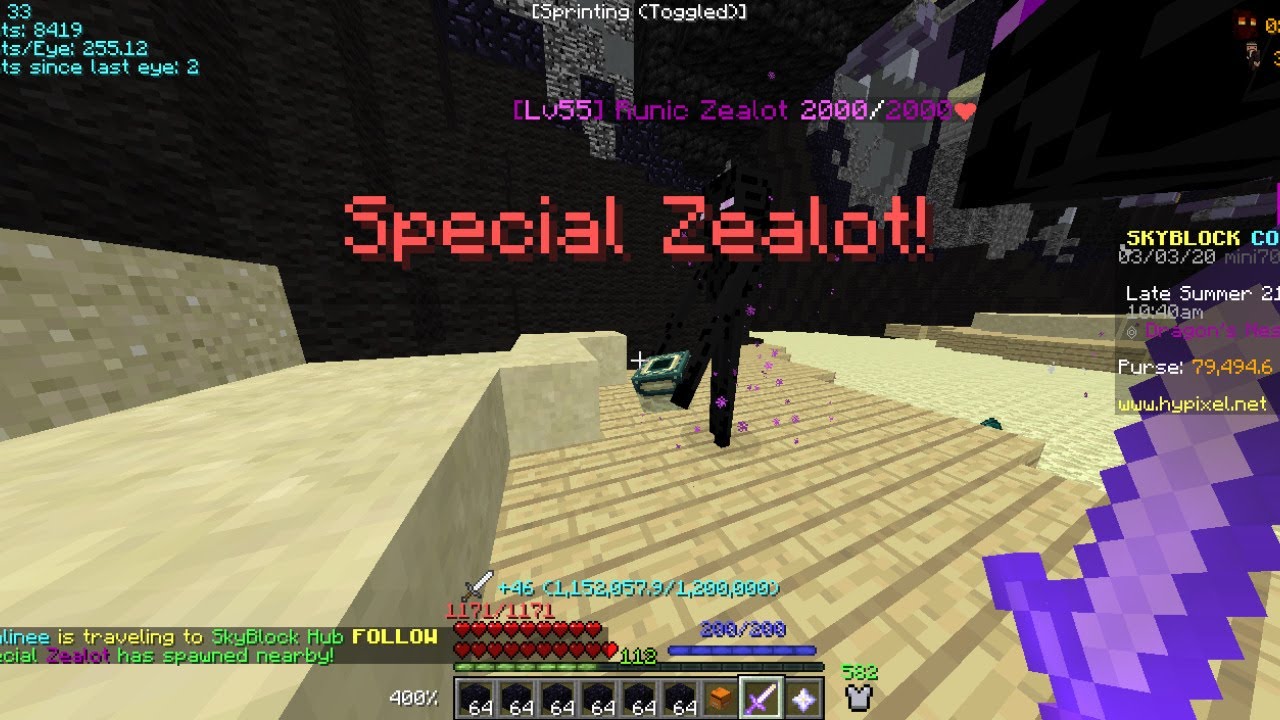 Hypixel Skyblock + Golem pet Giveaway at 30 subs YouTube