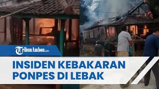 Diduga Korsleting Listrik, Ponpes di Lebak Alami Kebakaran, Santri dan Warga Padamkan Api