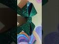 ribbon bow from glitter sheet idea 💡 #howtomakeglitterflower#diy #art#Blouse and ribbon art