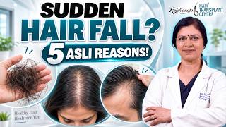 Hair Fall अचानक क्यों बढ़ गया? 😱 5 बड़े कारण | Doctor Explains