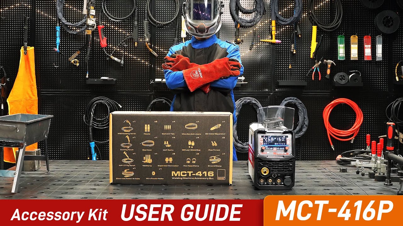 Andeli Accessory ANDELI Multiprocess Welder MCT-416P USER'S GUIDE | Accessory Kit - YouTube