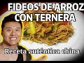 Tallarines con Ternera, RECETA ORIGINAL CHINA!  MUY FÁCILES  de preparar!🍜🍜🍜