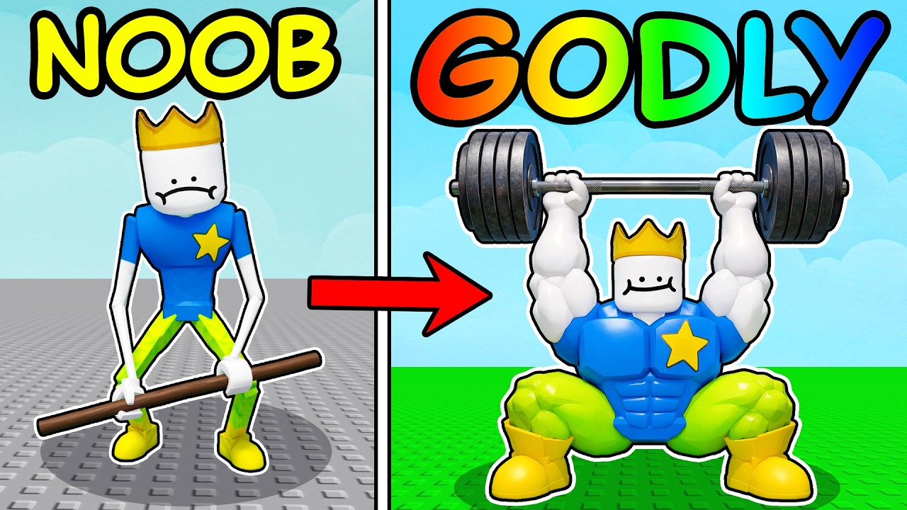 I Went From NOOB to PRO in Roblox Build a Gym!