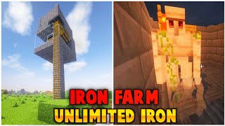 Minecraft Iron farm 😍 || Unlimited Iron || JILL ZONE 2.0
