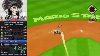 Mario Superstar Baseball - Superstar% Dry Bones in 4:59.900 (World Record)