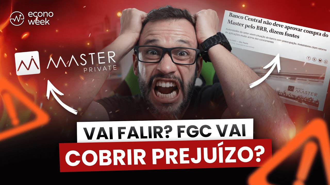 ⚠️Banco Master pode QUEBRAR? Entenda os riscos (e o que fazer). Investiu no CDB 140% do CDI e agora?