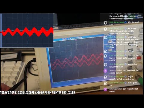 Setting up an Oscilloscope on the Stream for Future Experiments Livestream Supercut