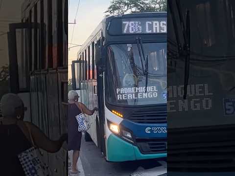 Onibus da T. Campo Grande perde freio fazendo linha…sorte que o motorista soube conduzir a situação
