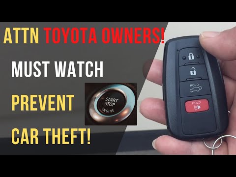 How To Prevent Your Toyota From Being Stolen