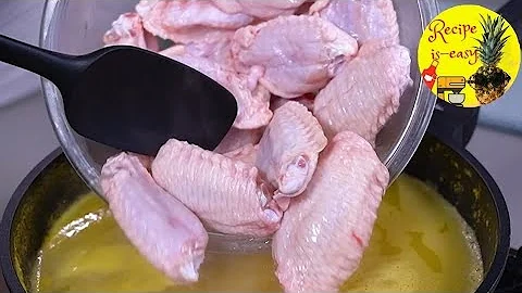 Without frying. After I added orange juice, I only made chicken wings like this.