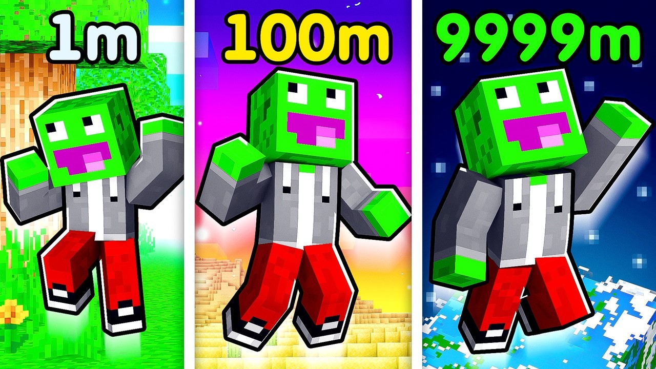 SKACZĘ NAJWYŻEJ w MINECRAFT! ⬆️