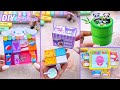 Diy miniature crafts idea  easy craft ideas  school hacks  paper craft  mini cold drinks stall