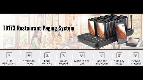 Retekess TD173 pager system