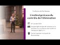 Congrès 2025 à Braunschweig : conférence sur l’instinct précoce du contrôle de l’élimination
