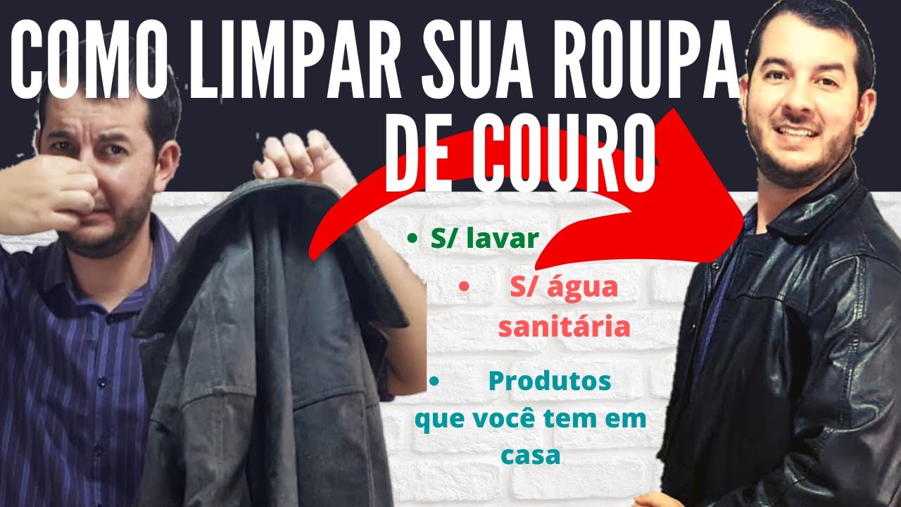 COMO LIMPAR ROUPA DE COURO- 2 PRODUTOS MÁGICOS QUE VOCÊ TEM EM CASA E NÃO SABE.