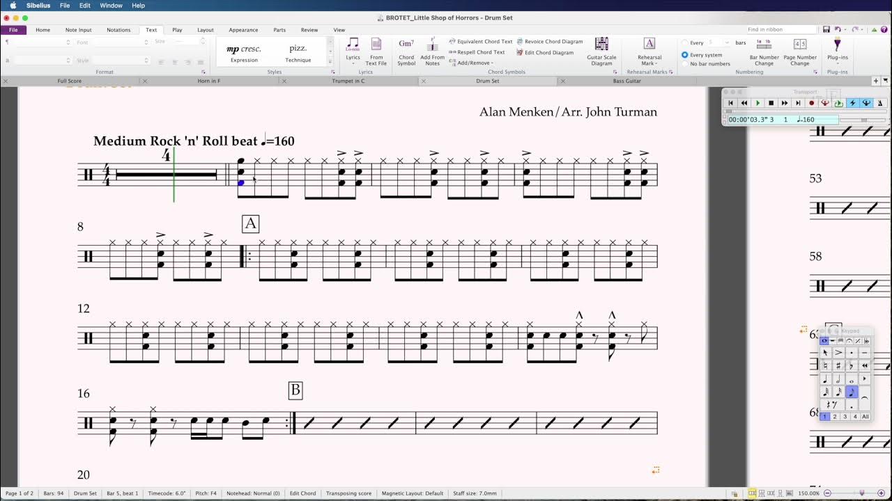 NOTEHEAD CHANGES, COMP SYMBOLS, AND CHORD SYMBOLS SIBELIUS TUTORIAL