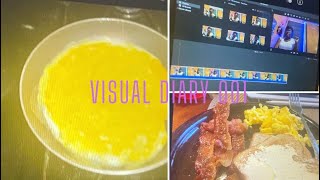 VISUAL DIARY 001: PRODUCTIVITY(breakfast,editing)