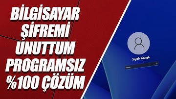 BİLGİSAYAR ŞİFREMİ UNUTTUM | UNUTULAN BİLGİSAYAR ŞİFRESİ SIFIRLAMA (PROGRAMSIZ %100 ÇÖZÜM)