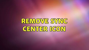 Remove Sync Center icon