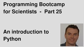 Programming Bootcamp for Scientists #25