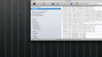 Saving the Console Log on MacOSX Lion