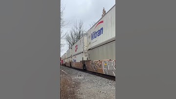 Here’s CPKC 118 rolling south through Alliston Ontario with 8898 leading the way