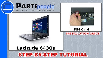 Dell Latitude 6430u (P36G001) SIM Card How-To Video Tutorial