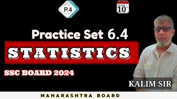 10th Maths 1 | Chapter 6 |  STATISTICS | Practice Set 6.4 | Part 4