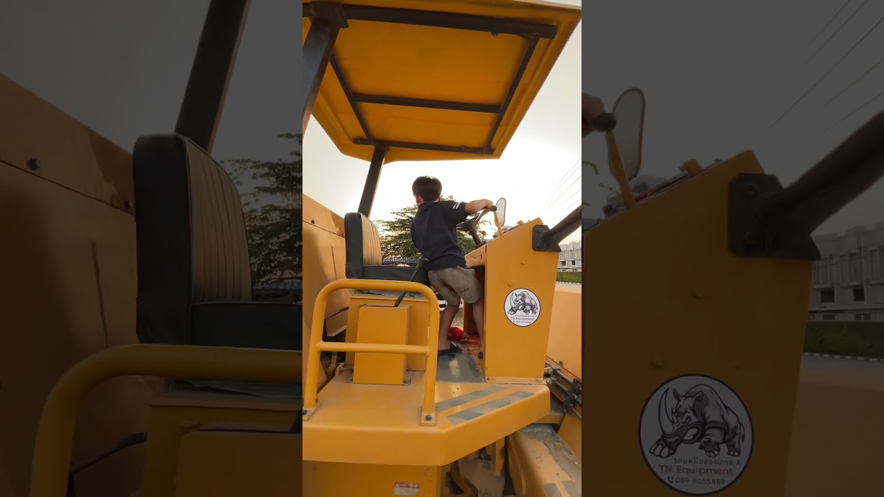 เหยียบรถบดมันจัด #เคนจิ #รถก่อสร้าง #รถบด #รถบดถนน