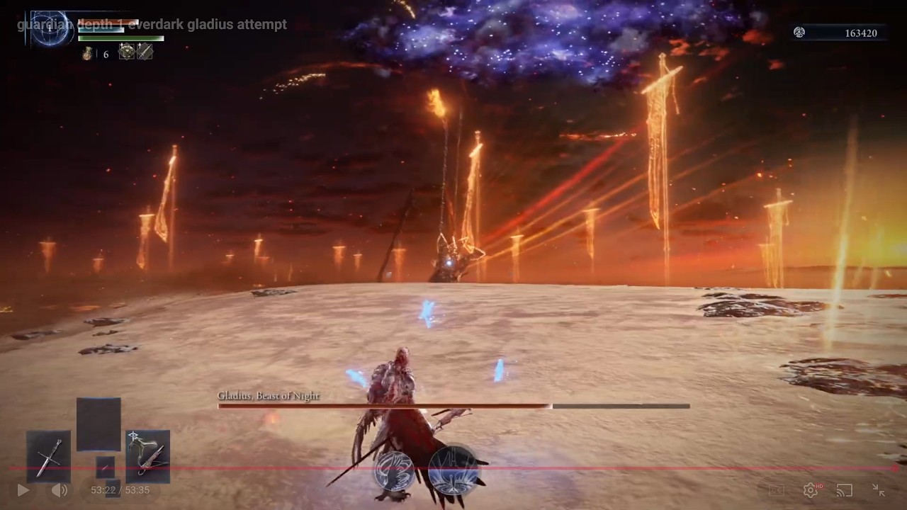 guardian depth 1 everdark gladius attempt (failed attempt)